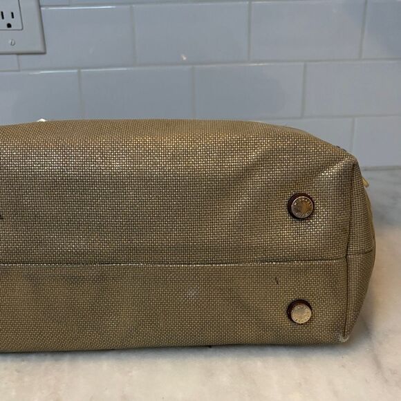 Michael Kors Purse Handbag Marina Large Canvas Tote - HTF Pocketbook - Picture 7 of 15